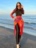 Women's Clothing 4 Piece Muslim Beach Swimsuit Puff Sleeves All Inclusive Conservative Swimsuit_ecoleips.com