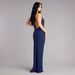 Fashion Sexy Halter V Neck Backless Dress Premium High Quality Advanced Texture Evening Party Dress For Women_ecoleips.com