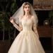 Elegant Long Sleeve Lace Wedding Dress With Princess Sleeves, A-Line Silhouette, And Corset Back – Plus Size Available_ecoleips.com