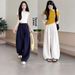 New Women's Tencel Linen Oxygen Pants Summer Thin Ice Silk Casual Loose Wide Leg Cotton And Linen Breathable Pants_ecoleips.com