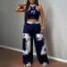 Women's Y2K Style Outdoor Top Street Fashion Two Piece Set Casual Look New Arrivals_ecoleips.com
