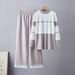 Women's Unique Color Block Knitwear round Neck Base Layer Top Spring Autumn Style in Stock Real Photos_ecoleips.com