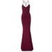cross-border Women's Clothing 2025 Autumn New Fashion Sexy Party Backless Lace-up Ruched Butt-lifting Dress_ecoleips.com