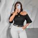 2026 Summer Niche Hollow Out Off-Shoulder Short-Sleeve T-Shirt For Women, Fashionable Slimming Asymmetrical One-Shoulder_ecoleips.com