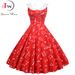 Summer Dress Women Sweet Peter Pan Collar Vintage Elegant Music Note Print Slim Sleeveless Party Dresses Robe_ecoleips.com