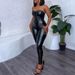Women's Clothing Sexy Strap Tight Tube Top High Waist Tight Pants Suit_ecoleips.com