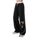 Women's Wide Leg Pants Paris Eiffel Tower Print Trendy Street Style English Pattern Casual Formal Polyester Spring/Autumn Summer_ecoleips.com