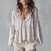 2026 Spring/Summer Cross-Border European And American Women's Fashion Casual Sweet Ruffled Puff Sleeve Pleated Shirt Top_ecoleips.com
