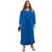 Women's Clothing Plus Size Long Sleeved Dress Autumn Open Chest Zipper Clothing_ecoleips.com