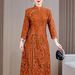Mother's Wedding Dress Is Suitable Everyday Wear, Slimming And Flattering, With New Chinese-style Lace Design, A_ecoleips.com