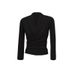 Double-Sided Derong High-Quality T-Shirt With A Crossed V-Neck Design And Long Sleeves; Perfect As A Base Layer For Wome_ecoleips.com
