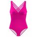Women's Clothing Solid Color One Piece Multi String Cross Backless Swimsuit Leopard Print_ecoleips.com