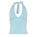 Aria Basics Aria Basics 2025 European And American Cross-Border Spring Summer New Halter Neck Lace-Up Sexy Low-Cut Backless Slim Fit Sleeveless_ecoleips.com