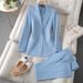 Women's Clothing Long Sleeved Professional Suits And Trousers Formal Suits For Interview Sales Work Clothes Suits_ecoleips.com