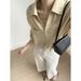 Yanshuang Linen Blend Tencel Cotton V-Neck Shirt For Women Autumn Simple Casual Long Sleeve Loose Top 82209_ecoleips.com