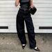 Foreign Trade Cross-border Women's Curved Hem Jeans, European And Loose Fit, American Retro Casual High-waisted Wide-leg_ecoleips.com