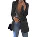 2025 New European American Fashion Plaid Casual Blazer With Turn-down Collar Slim Fit Cardigan Jacket For Women_ecoleips.com