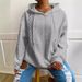 Women's Casual Knit Hooded Sweatshirt With Pockets - Soft Polyester Blend Pullover For Everyday Comfort (Multiple Colors & Sizes)_ecoleips.com