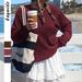 DiYun European American Casual Vacation Versatile Knitted Long-sleeve Top Sweater Women's Clothing 2025 Autumn And_ecoleips.com