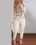 Audday Creative Spring And Autumn Style Street Fashion Women's Vest Cardigan Tight Pants Three-Piece Set Hot Sale_ecoleips.com