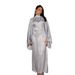 "Elegant Gold-Stamped Muslim Dress – Modest Pullover Robe With Semi-High Neck For Women"_ecoleips.com