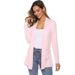 Women's Oversized V-Neck Modal Knit Cardigan Long Sleeve Duster Coat Lightweight Layering Essential for Work And Weekend in 8 Colors_ecoleips.com