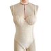 Shell Texture Women's One-Piece Swimsuit Bikini Beach Hot Spring Bathing Suit – High Elasticity & Quick Dry_ecoleips.com