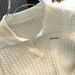 Polo Collar Ice Silk Knit Top For Women, Thin Loose Fit, Slimming, Plus Size, Short Sleeve T-Shirt_ecoleips.com