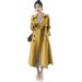 ng2510292 Women's Trench 2026 New Model For Spring And Autumn, Popular British Style, Mid-length, Petite-friendly, Trendy Khaki_ecoleips.com