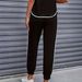 Women's Color Block Trim Casual Suit American Style Simple Loose Fit Short Sleeve Set Spring Summer Autumn New_ecoleips.com