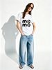 Women's Classic Fitted Top, Black & White Minimalist Short Sleeve T-Shirt_ecoleips.com