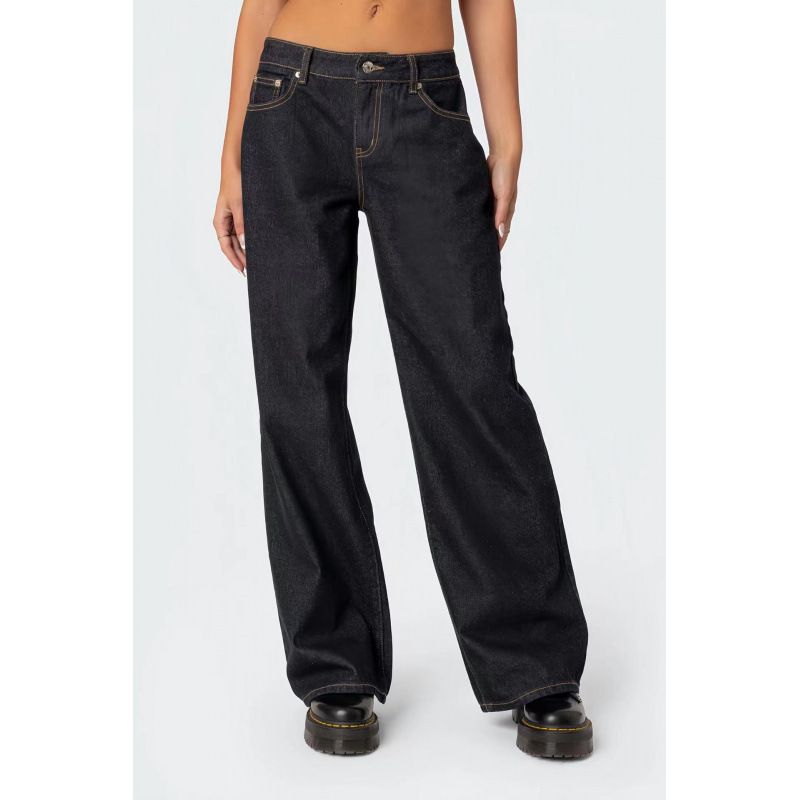 Women's High-Waisted Flared Jeans - Russian Fashion Stretch Denim Pants With Extra Long Length (XS-6XL, 5 Colors)_ecoleips.com
