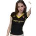 Women's Clothing Retro Y2k Raglan Sleeve Sports Short Sleeved T Shirt For Women Short Hot Girl Slim Summer V Neck Straight Shoulder Top For Women_ecoleips.com