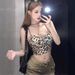 Spicy Girl Low V-neck Leopard Print Tank Top For Women 2025 New Summer Outfit, Showing Off Chest And Wearing Inside, Beautiful Back, Pure Desire Top_ecoleips.com