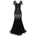 Women's Clothing Inspired Sequin Flapper Dress – Vintage Retro Evening Gown For Women, Plus Size Wedding & Party Dress_ecoleips.com