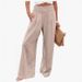 Voya Spring/Summer European And American Women's Clothing Solid Color Cotton-Linen Loose Flared Casual Beach Vacation_ecoleips.com