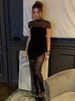 Blifanbo Lace Patchwork Shawl Sexy Dress Women Gown Strapless See Through Split Slim Sleeveless Club Party Evening Dress Elegant_ecoleips.com
