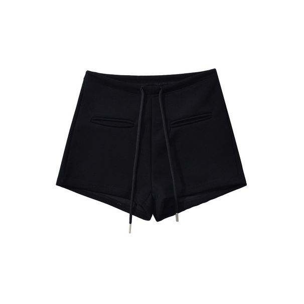 Women's Clothing Hot Girl Low Waist Drawstring Sports Shorts For Women Slim Fit Outer Wear Versatile Hip Wrapped Slim Three Point Casual Hot Pants_ecoleips.com