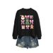 Independent Site European American Casual Style Women's Santa Claus Pink Bow Autumn And Winter Sweatshirt_ecoleips.com