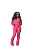 Women's Sports Hooded Cardigan Top with Drawstring Waist European American Style Casual High Waisted Pants Three Piece Set_ecoleips.com