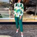 Women's Clothing Summer Temperament Long Sleeved Shirt High Waisted Nine Point Pants And Small Leg Pants Suit_ecoleips.com