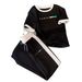 Women's Clothing Women's Summer Two Piece Set Short Sleeved T-Shirt And Casual Pants Loose Fit Style Printed_ecoleips.com