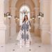 Muslim Dress Women "Elegant V-Neck Flared Sleeve Abaya – Traditional Middle Eastern Robe With Rhinestone Embellishments (M-XXL)"_ecoleips.com