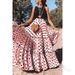 Polka Dot Maxi Skirt – Stretchy Polyester Wrap Skirt With Side Slit (White/Pink/Yellow/Purple/Peacock Blue) – Versatile Work-to-Weekend Elegance_ecoleips.com