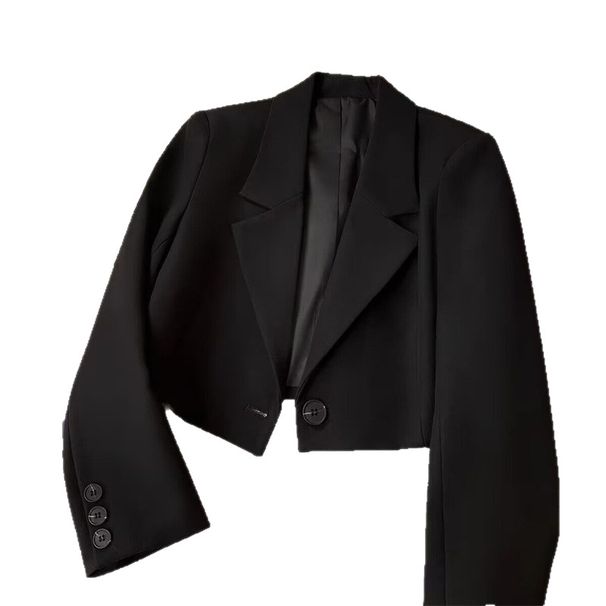K Short Women's Suit Jacket With A New High-end Design Sense And Versatile Blazer Coat._ecoleips.com