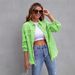 2025 New European American Style Mid-Length Frayed Distressed Denim Jacket For Women, Autumn And Winter Long Sleeve_ecoleips.com