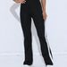 Women's Clothing High-Waisted Color-Block Yoga Flared Pants European And American Style Hip Lifting Sports Dance Fitness Women's Indoor Wear_ecoleips.com