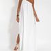 Women's Clothing Fashion Oblique Shoulder Asymmetric Slit Dress_ecoleips.com