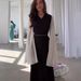Modest Abaya Dress Plus Size Women's Long Sleeved V Neck Bodycon Dress White Pencil Dress Fashion Autumn_ecoleips.com