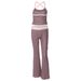 French Style Women's Fashion Sexy Polka Dot Vest Top And Color Block Low Waisted Trousers Set European American Style Summer New Arrivals_ecoleips.com
